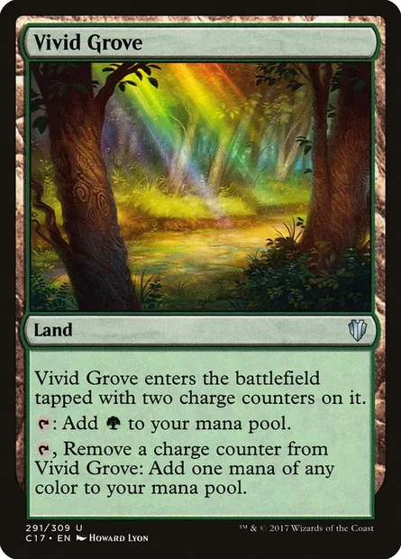 Vivid Grove, Magic card C17 291 — Commander 2017 set