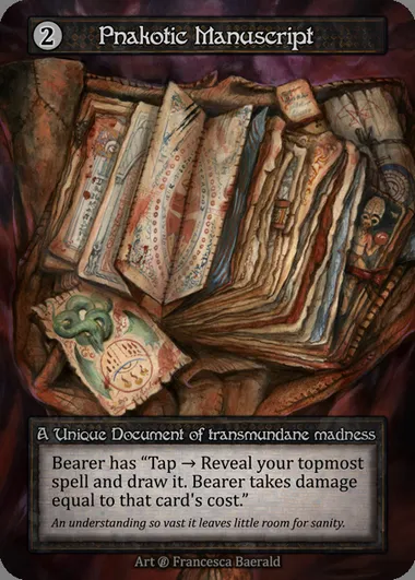 Pnakotic Manuscript, carte Sorcery BET 325 — extension Beta
