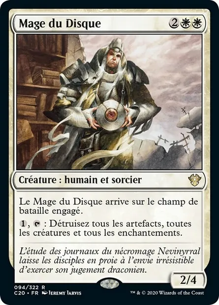 Mage du Disque, carte Magic C20 94 — extension Commander 2020