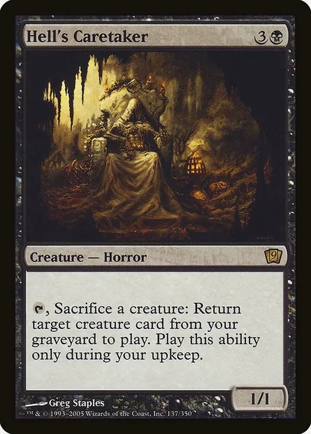 Hell's Caretaker, Magic card 9ED 137★ — Ninth Edition set