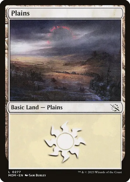 Plains, Magic card MOM 277 — March of the Machine set