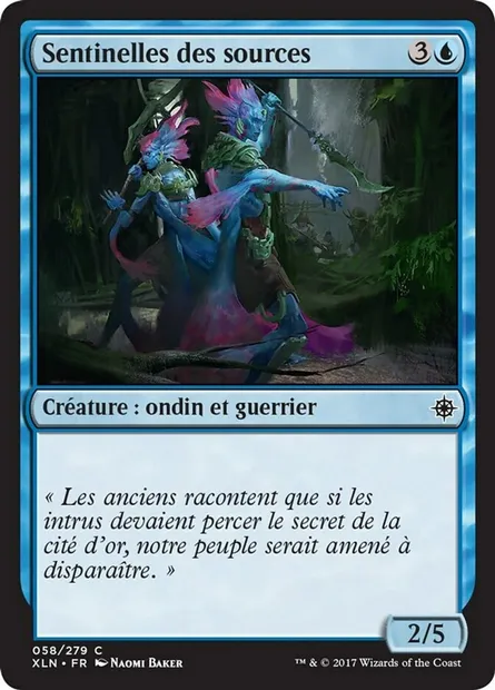 Sentinelles des sources, carte Magic XLN 58 — extension Ixalan
