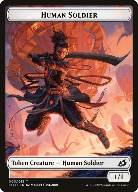 Human Soldier, Magic card TIKO 3 — Ikoria: Lair of Behemoths Tokens set