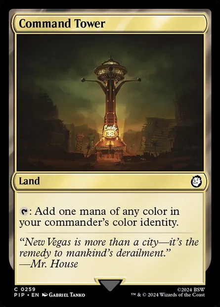 Command Tower, Magic card PIP 259 — Fallout set