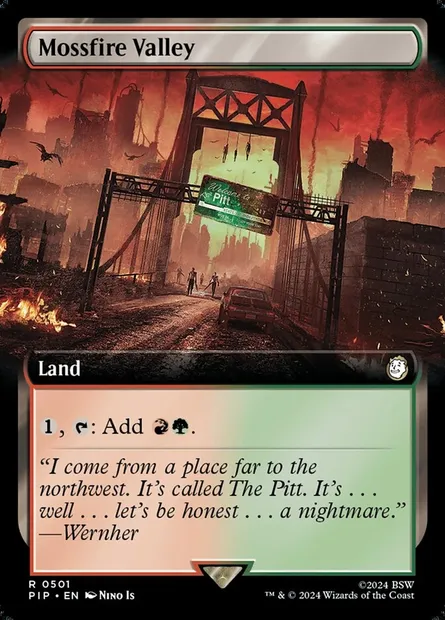 Mossfire Valley, Magic card PIP 501 — Fallout set