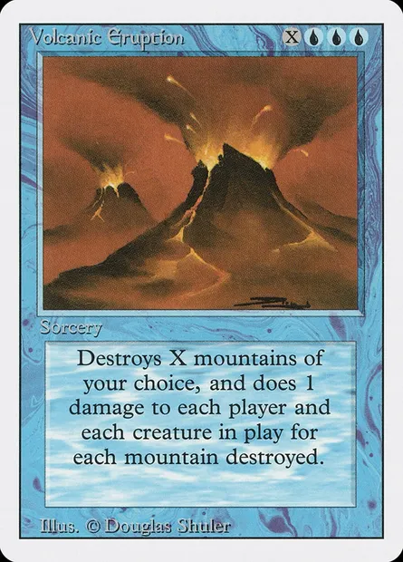 Volcanic Eruption, Magic card 3ED 89 — Revised Edition set