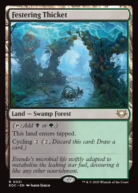 Festering Thicket, Magic card EOC 21 — Edge of Eternities Commander set