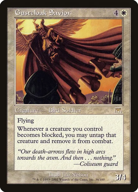 Gustcloak Savior, Magic card ONS 36 — Onslaught set