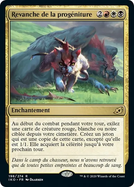 Revanche de la progéniture, carte Magic IKO 198 — extension Ikoria: Lair of Behemoths