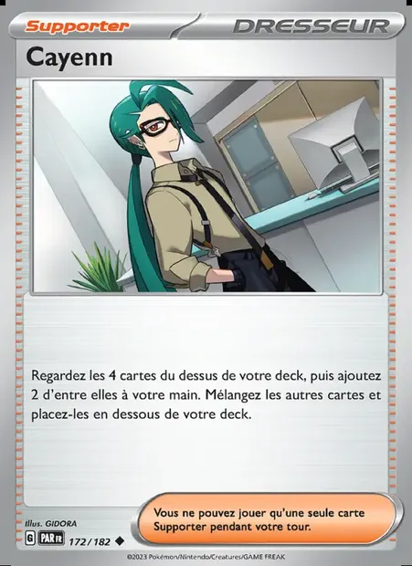 Cayenn, carte Pokémon PAR 172 — extension Faille Paradoxe