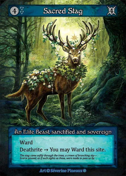 Sacred Stag, Sorcery card GOT 160 — Gothic set
