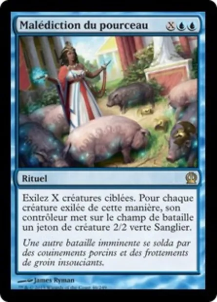 Malédiction du pourceau, carte Magic THS 46 — extension Theros