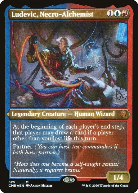 Ludevic, Necro-Alchemist, Magic card CMR 525 — Commander Legends set