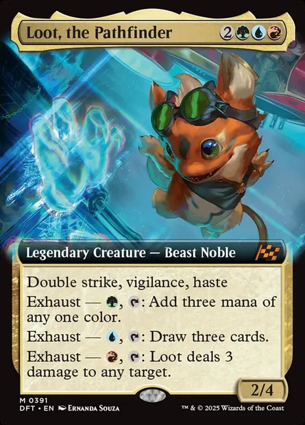 Loot, the Pathfinder, Magic card DFT 391 — Aetherdrift set
