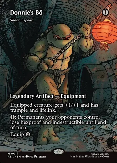 Shadowspear, Magic card PZA 17 — Teenage Mutant Ninja Turtles Source Material set