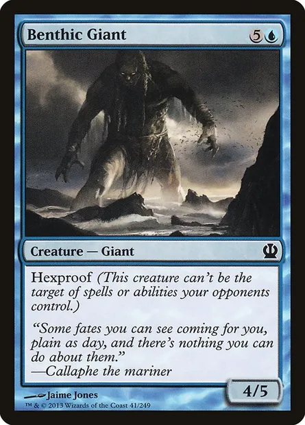 Benthic Giant, Magic card THS 41 — Theros set