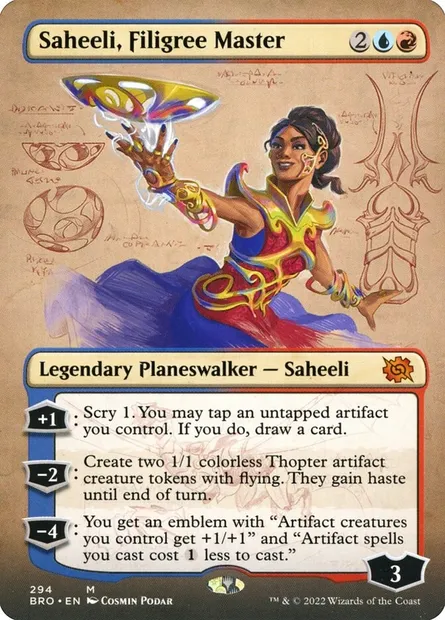 Saheeli, Filigree Master, Magic card BRO 294 — The Brothers' War set