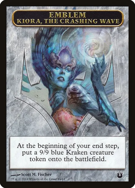 Kiora, the Crashing Wave Emblem, carte Magic TBNG 11 — extension Born of the Gods Tokens