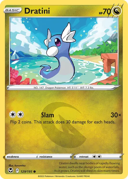 Dratini, Pokémon card SIT 129 — Silver Tempest set