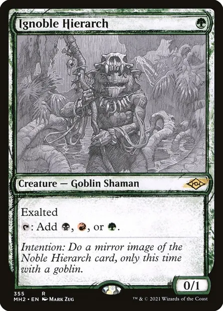 Ignoble Hierarch, Magic card MH2 355 — Modern Horizons 2 set