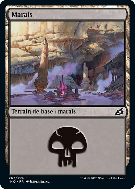 Marais, carte Magic IKO 267 — extension Ikoria: Lair of Behemoths
