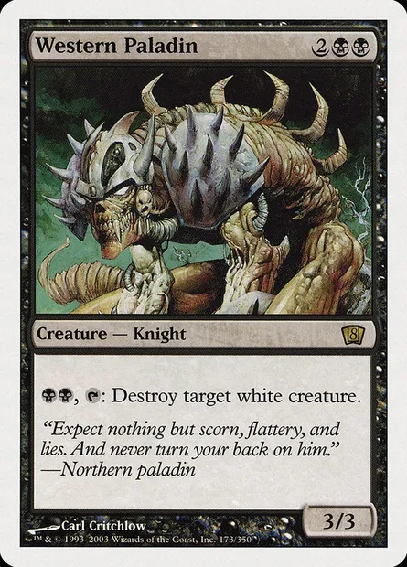 Western Paladin, Magic card 8ED 173 — Eighth Edition set