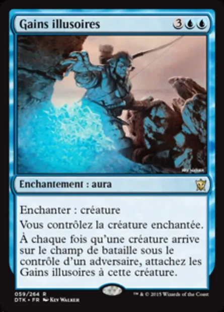 Gains illusoires, carte Magic DTK 59 — extension Les Dragons de Tarkir