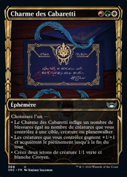 Charme des Cabaretti, carte Magic SNC 300 — extension Les rues de la Nouvelle-Capenna
