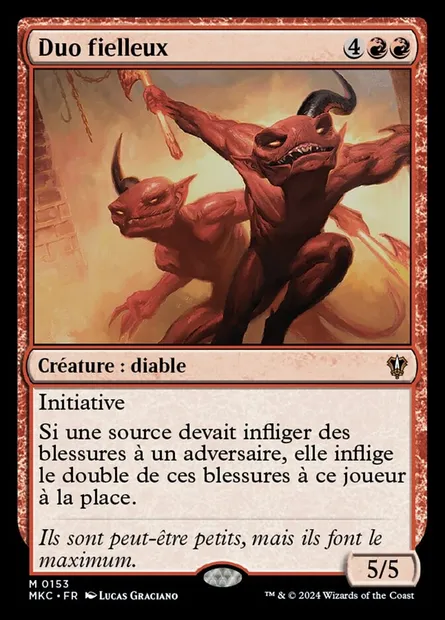 Duo fielleux, carte Magic MKC 153 — extension Murders at Karlov Manor Commander