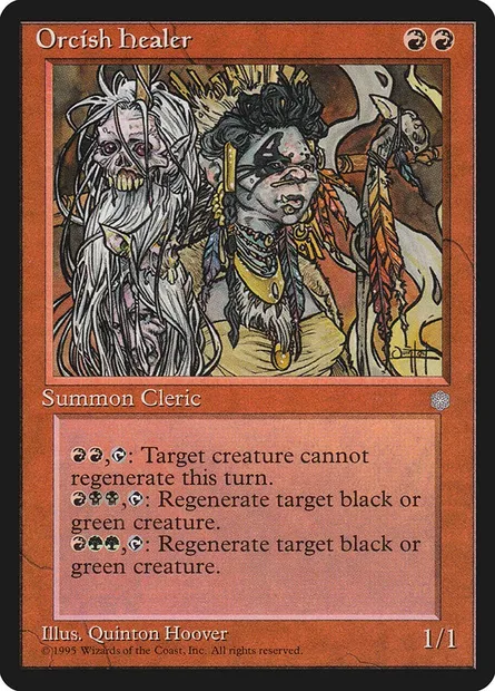 Orcish Healer, Magic card ICE 208 — Ice Age set