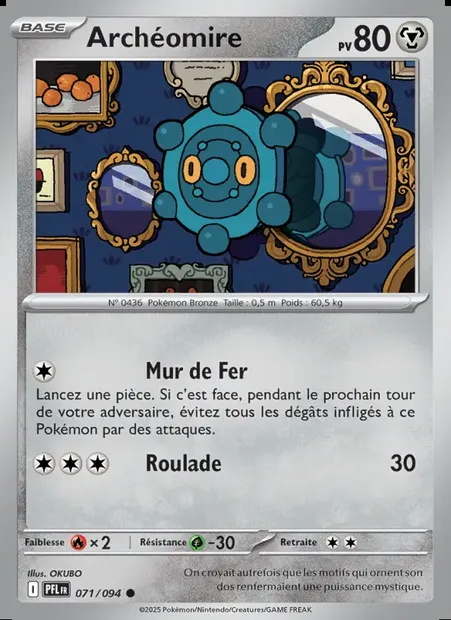 Archéomire, carte Pokémon PFL 071 — extension Flammes Fantasmagoriques