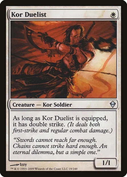 Kor Duelist, Magic card ZEN 19 — Zendikar set