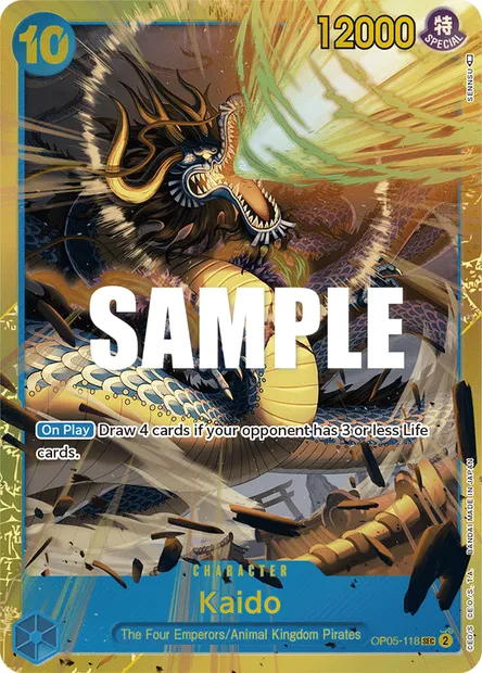 Kaido, One Piece card OP05-118 — AWAKENING OF THE NEW ERA set