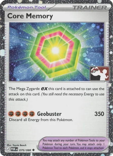 Core Memory, Pokémon card PPS 070-4 — Play! Pokémon Prize Pack Series set