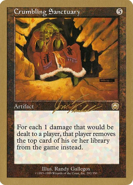 Crumbling Sanctuary, Magic card WC00 jf292 — World Championship Decks 2000 set