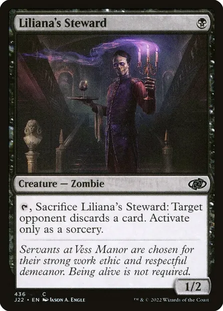 Liliana's Steward, Magic card J22 436 — Jumpstart 2022 set