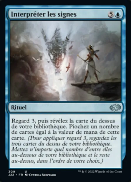 Interpréter les signes, carte Magic J22 309 — extension Jumpstart 2022
