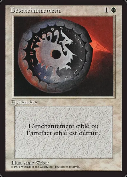Disenchant, Magic card FBB 17 — Foreign Black Border set