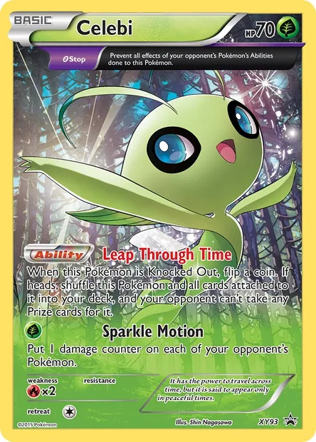 Celebi, Pokémon card XY 93 — XY Black Star Promos set