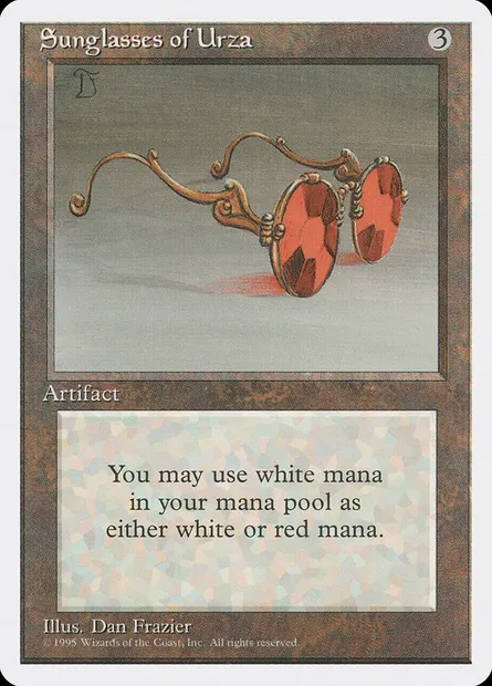 Lunettes solaires d'Urza, carte Magic 4ED 347 — extension Quatrième Edition