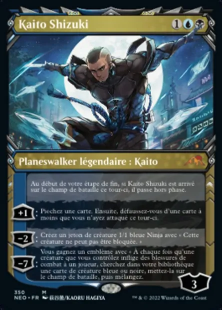 Kaito Shizuki, carte Magic NEO 350 — extension Kamigawa: La Dynastie Néon