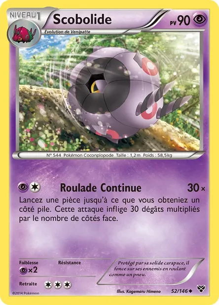 Scobolide, carte Pokémon XY 52 — extension XY