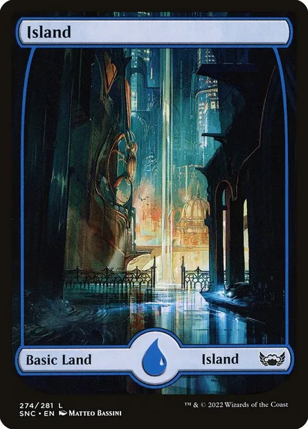 Island, Magic card SNC 274 — Streets of New Capenna set