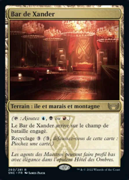 Bar de Xander, carte Magic SNC 260 — extension Les rues de la Nouvelle-Capenna