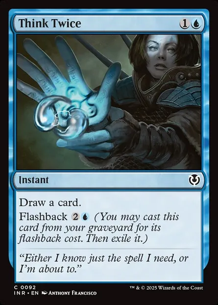 Think Twice, Magic card INR 92 — Innistrad Remastered set