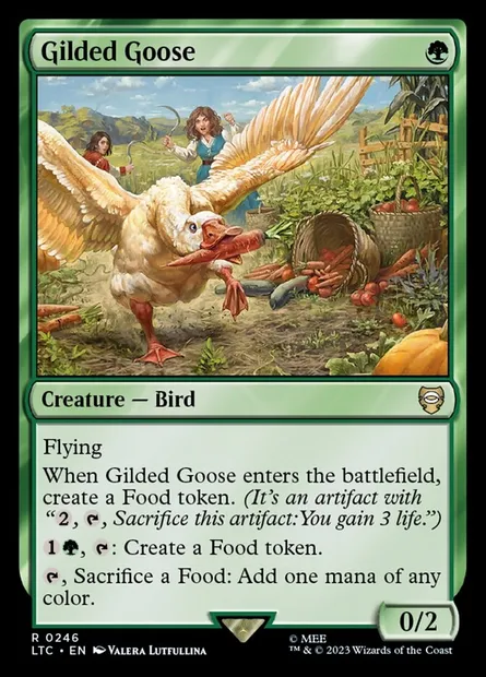 Gilded Goose, Magic card LTC 246 — Tales of Middle-earth Commander set