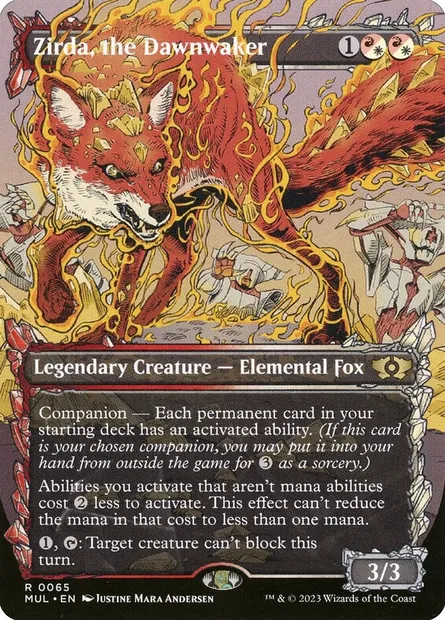 Zirda, the Dawnwaker, Magic card MUL 65 — Multiverse Legends set