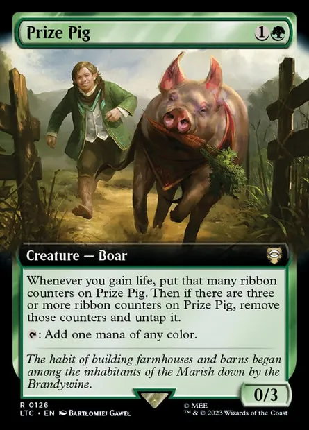 Prize Pig, Magic card LTC 126 — Tales of Middle-earth Commander set