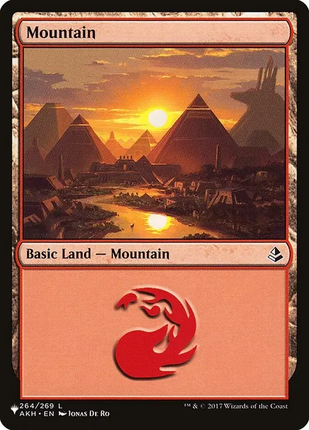 Mountain, Magic card PLST AKH-264 — The List set