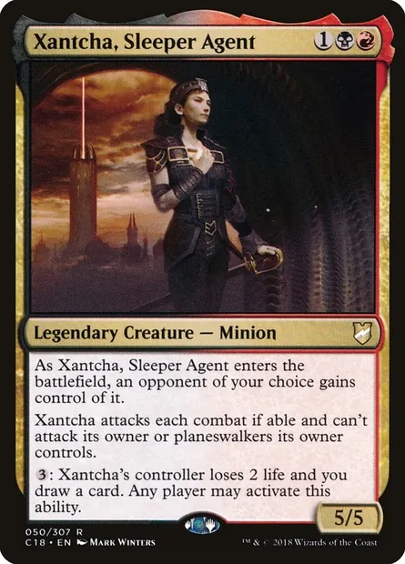 Xantcha, Sleeper Agent, Magic card C18 50 — Commander 2018 set